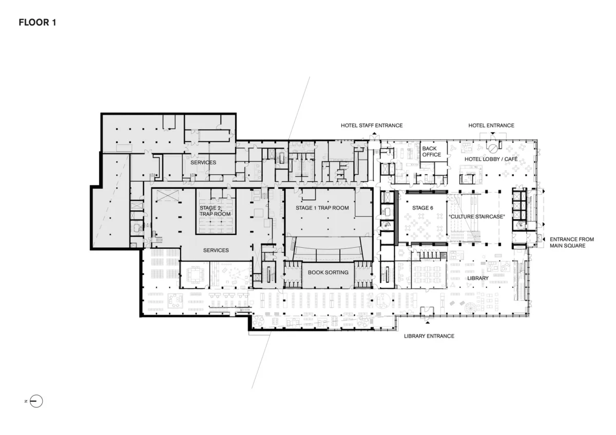 BIM建筑|Sara Kulturhus中心 / White Arkitekter