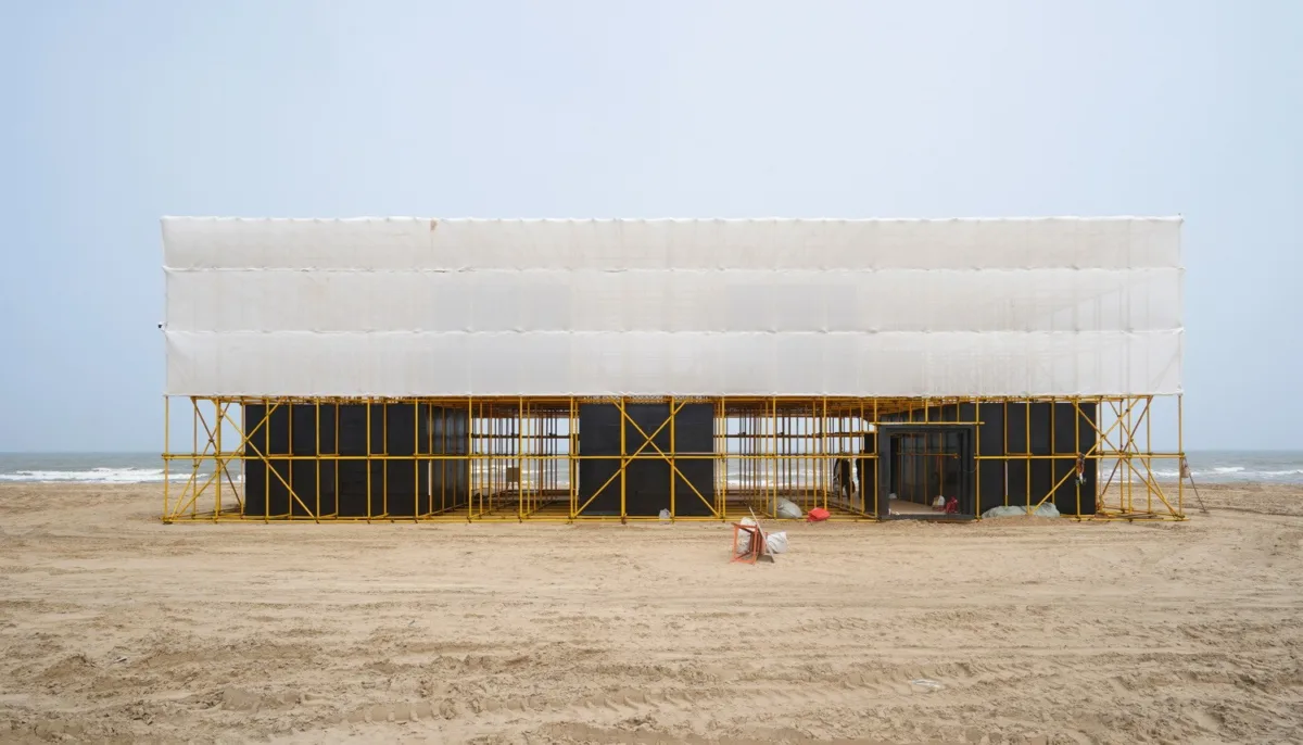 BIM建筑|晃神儿空间—阿那亚戏剧节“候鸟300”海滩临时美术馆/合木建筑工作室