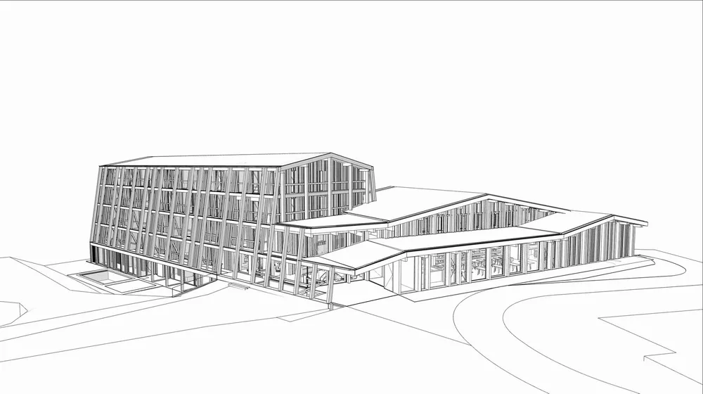 BIM建筑|Bohinj 酒店重建，文脉传承 / OFIS Architects