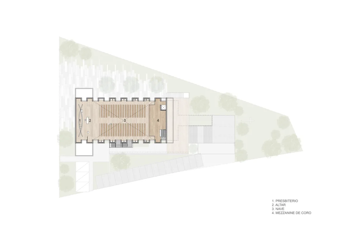 BIM建筑|新火典礼教堂 / WRKSHP arquitectura | urbanismo