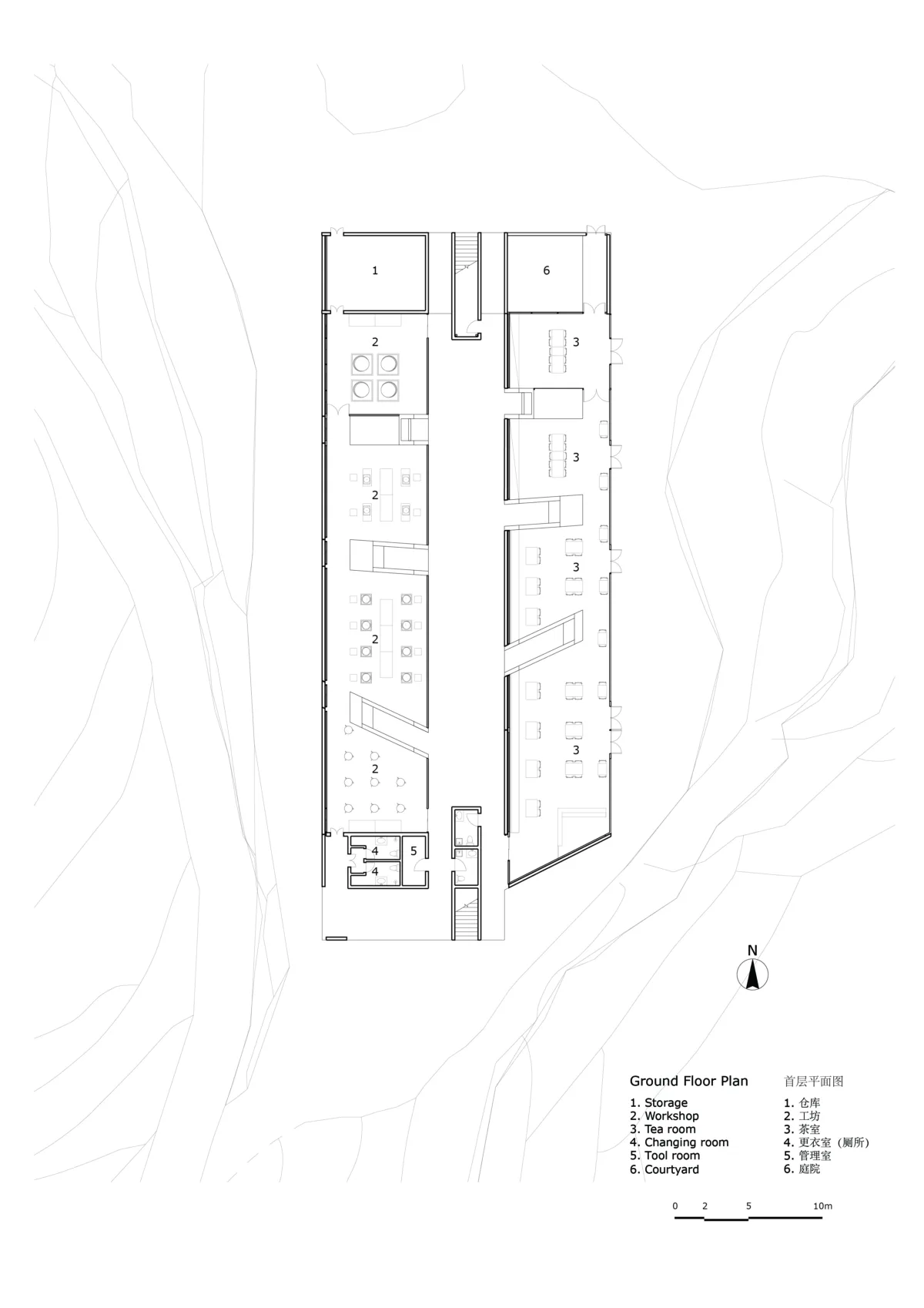 BIM建筑|景宁惠明茶工坊/ DnA_Design and Architecture