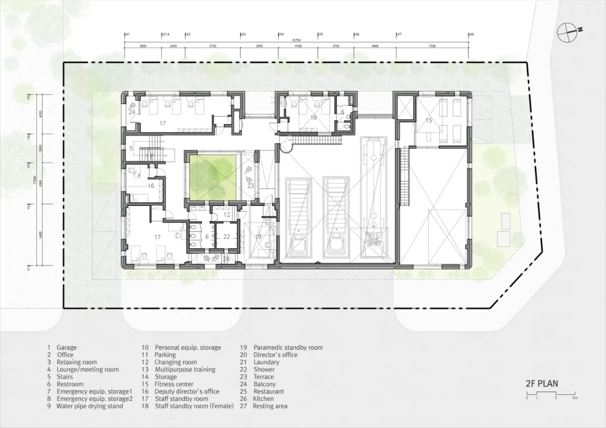 BIM建筑|江一洞119消防站 / OA-Lab