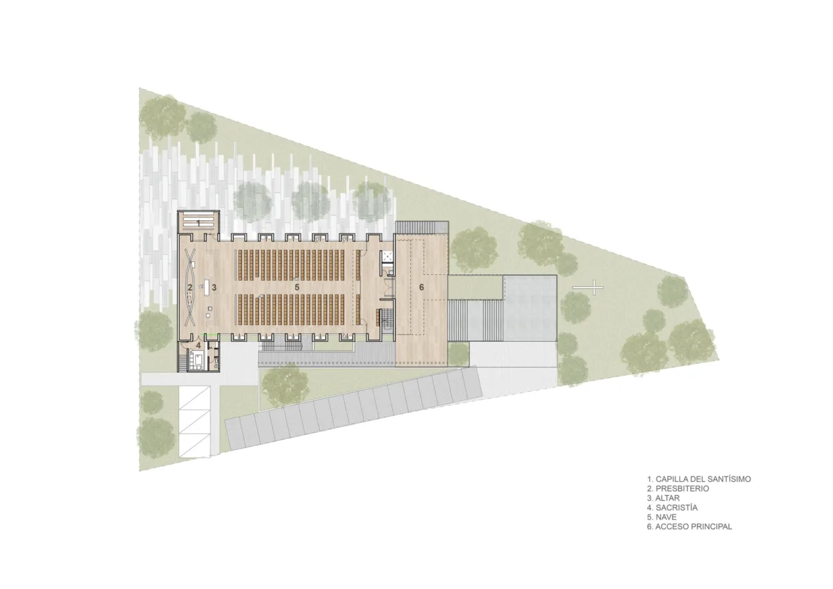 BIM建筑|新火典礼教堂 / WRKSHP arquitectura | urbanismo