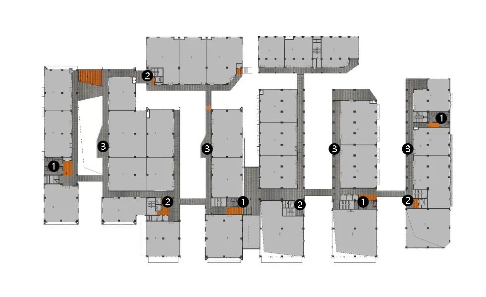 BIM建筑|打开脑洞、创意回路——8号桥沈半路文创办公园区改造 / 予舍予筑