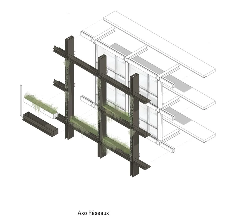 BIM建筑|未来城市缩影：M大楼 / Triptyque Architecture