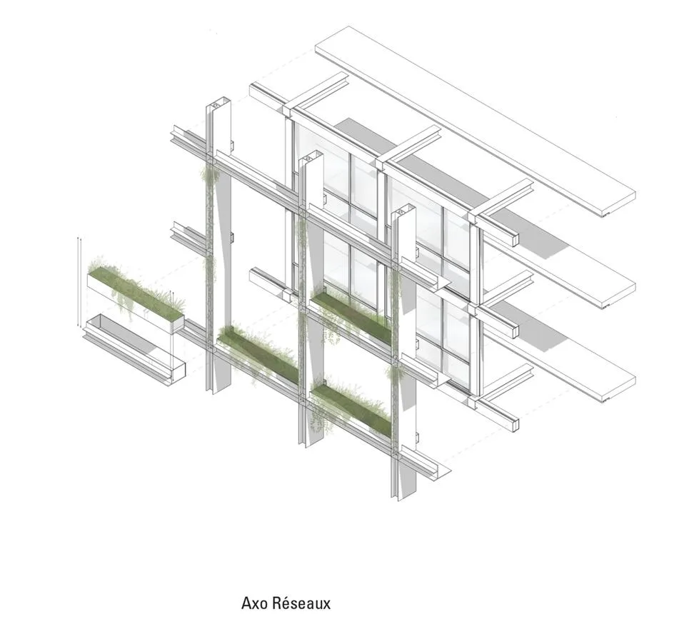 BIM建筑|未来城市缩影：M大楼 / Triptyque Architecture