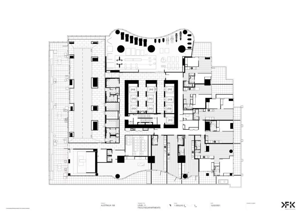 BIM建筑|Australia 108住宅塔楼，墨尔本 / Fender Katsalidis