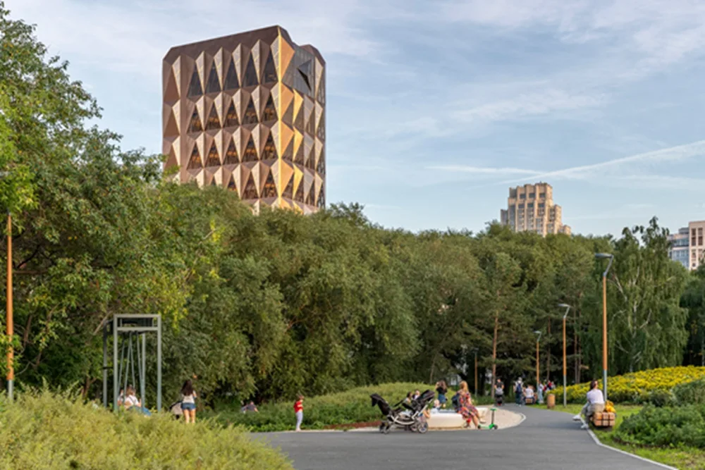 BIM建筑|福斯特在叶卡捷琳堡设计铜色办公楼