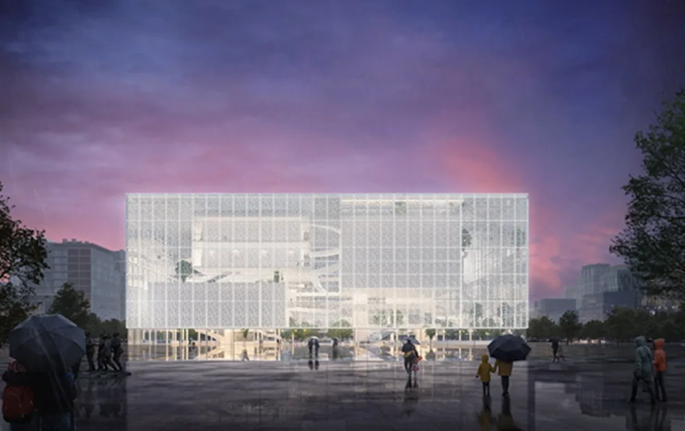 BIM建筑|藤本壮介设计有透明立面的深圳展览馆