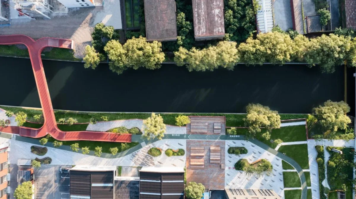 BIM建筑|上海闵行横泾港东岸滨水，景观公共空间改造 / SPARK Architects