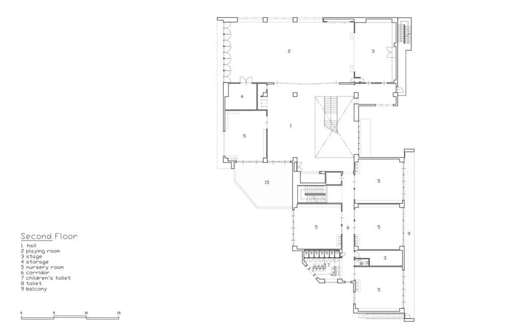 BIM建筑|EZ 幼儿园，阶梯空间搭建趣味游戏场所 / 日比野设计 + Kids Design Labo