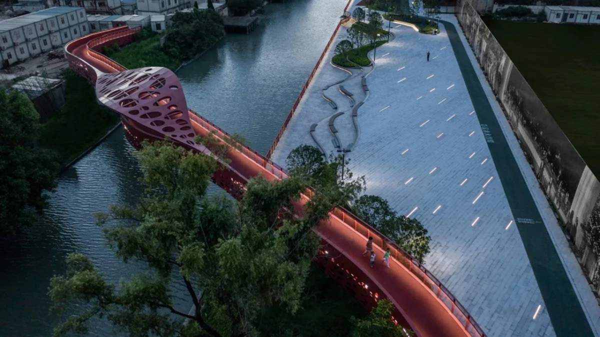 BIM建筑|上海闵行横泾港东岸滨水，景观公共空间改造 / SPARK Architects
