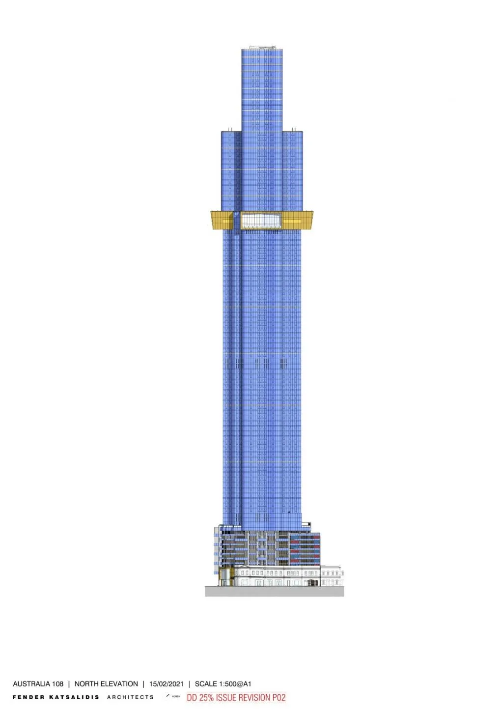 BIM建筑|Australia 108住宅塔楼，墨尔本 / Fender Katsalidis