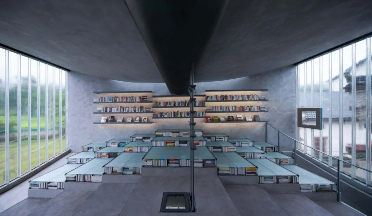 BIM建筑|桥廊：上海三联书店·黄山桃源店 / 来建筑设计工作室