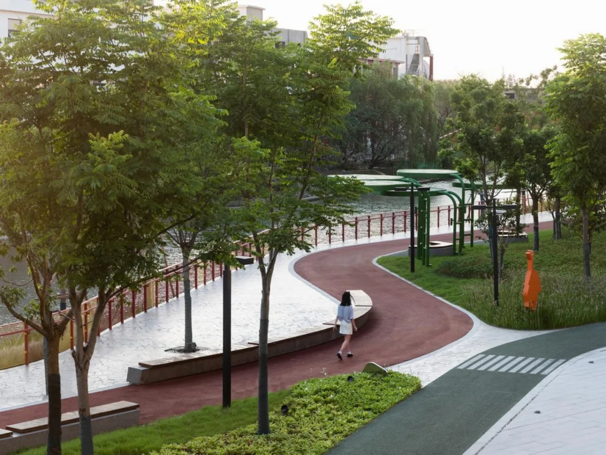 BIM建筑|上海闵行横泾港东岸滨水，景观公共空间改造 / SPARK Architects