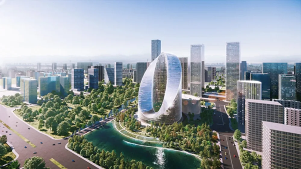 BIM建筑|BIG在杭州设计“无限环”摩天大楼