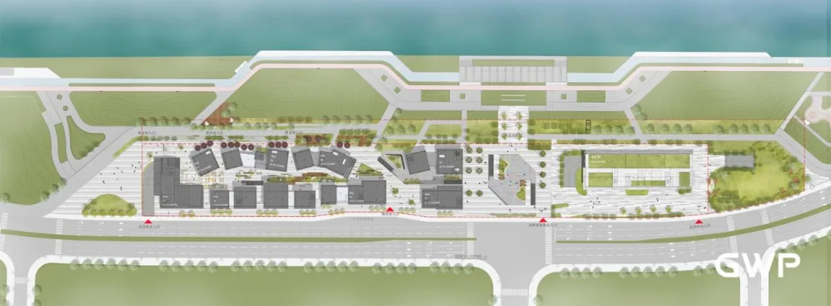 BIM建筑|杭州临安苕溪公园文化休闲商业街 / GWP作品