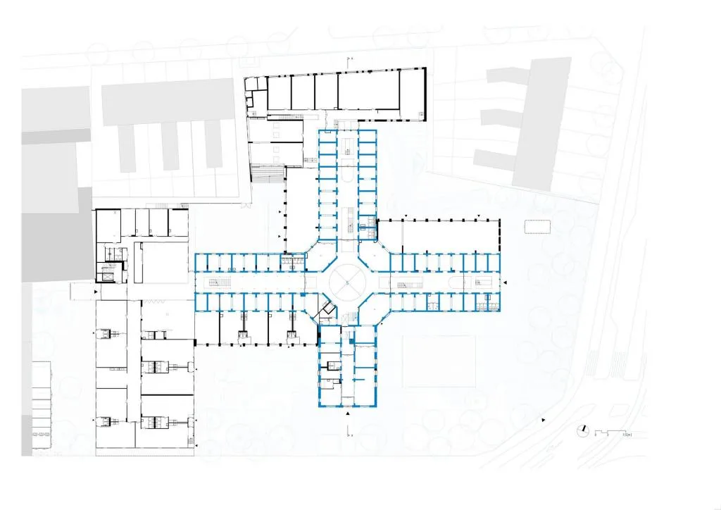 BIM建筑|由监狱改造而成的学校 / Atelier PRO architects