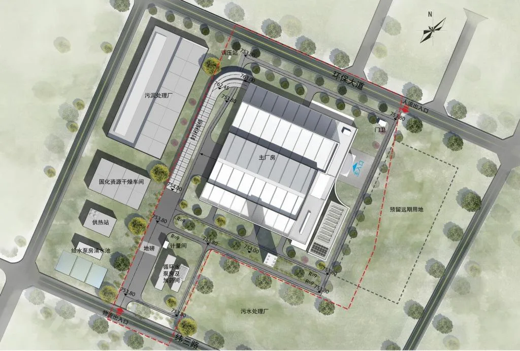 BIM建筑|太原生活垃圾焚烧发电厂 / AIA Life Designers