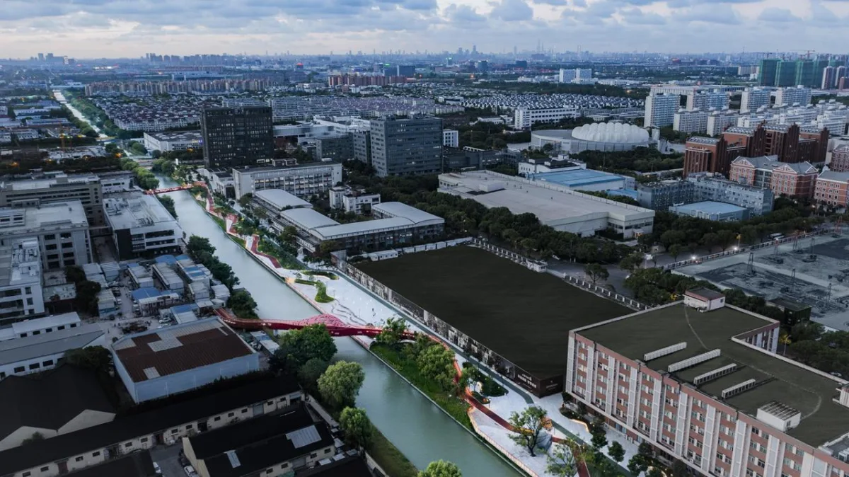 BIM建筑|上海闵行横泾港东岸滨水，景观公共空间改造 / SPARK Architects