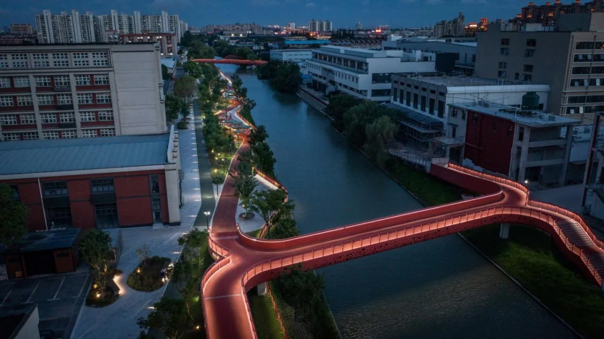BIM建筑|上海闵行横泾港东岸滨水，景观公共空间改造 / SPARK Architects