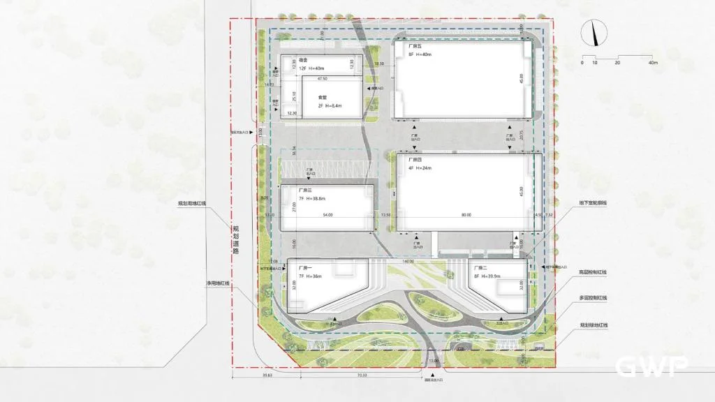 BIM建筑| 广州樊文花总部产业园项目 / GWP