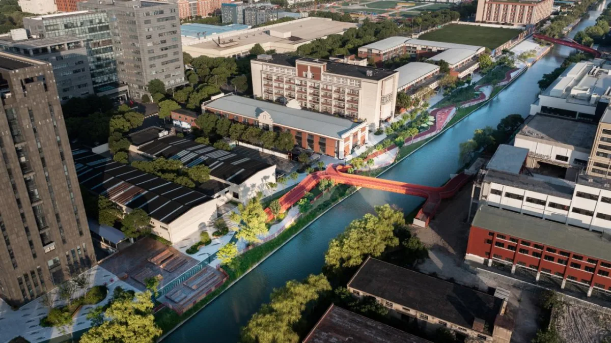 BIM建筑|上海闵行横泾港东岸滨水，景观公共空间改造 / SPARK Architects