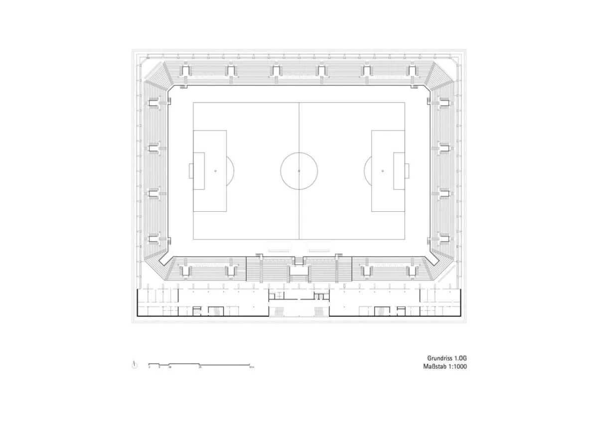BIM建筑|卢森堡足球橄榄球体育场 / gmp Architects