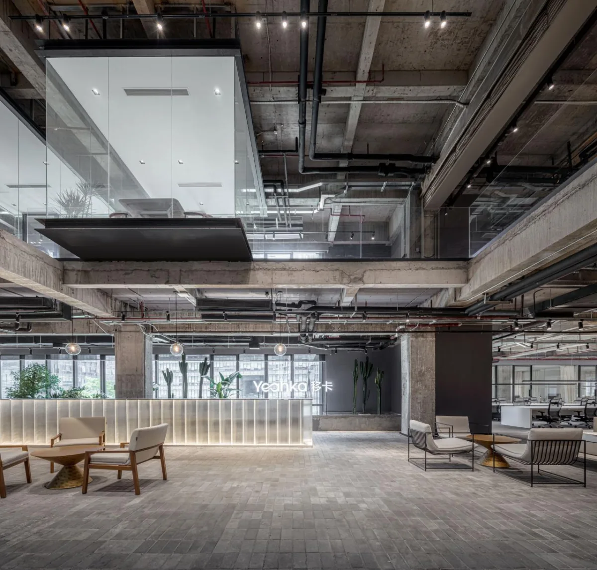 BIM建筑|将悬浮会议室引入移卡办公空间 / JSPA Design