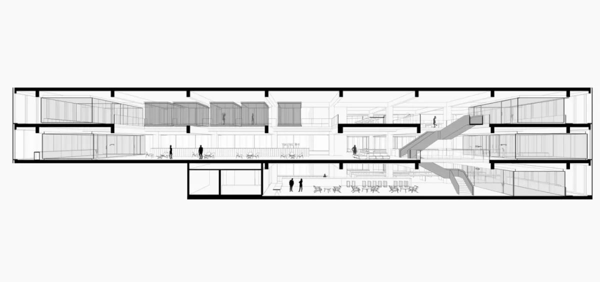 BIM建筑|将悬浮会议室引入移卡办公空间 / JSPA Design