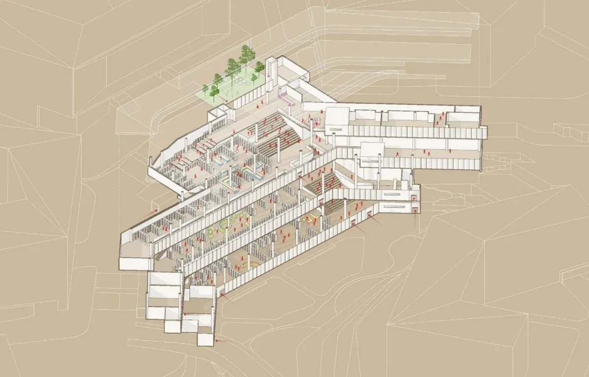 BIM建筑|西南大学附属中学两江校区：消失的高密度校园 / gad