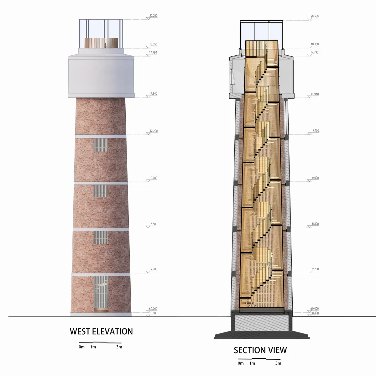 BIM建筑|水塔里的凡人纪念馆 / Wutopia Lab