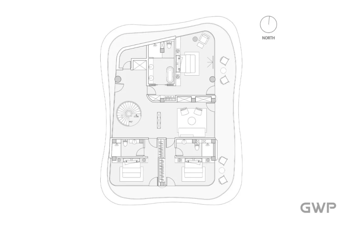 BIM建筑|云之屋·日本北海道温泉度假酒店 / GWP