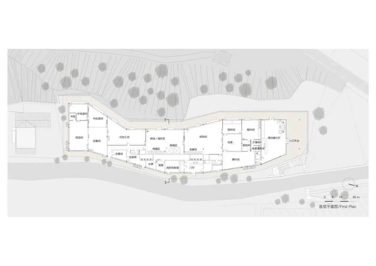BIM建筑|在半山崖的废弃鸡棚，用峰峦“盖”一座共享工厂 / 时地建筑