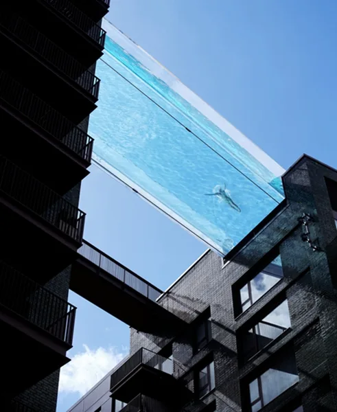 BIM建筑|伦敦建造天空游泳池