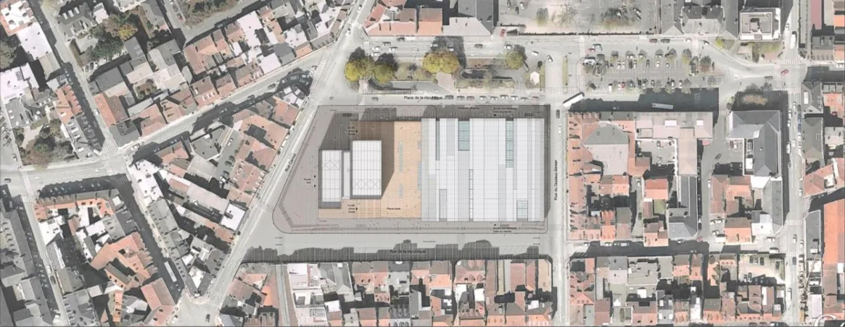 BIM建筑|黑白覆盖，法国波城共和国综合楼 / Ameller Dubois