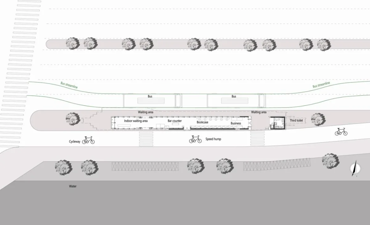 BIM建筑|有趣的等候：张家港高铁新城公交站台设计 / 中衡设计