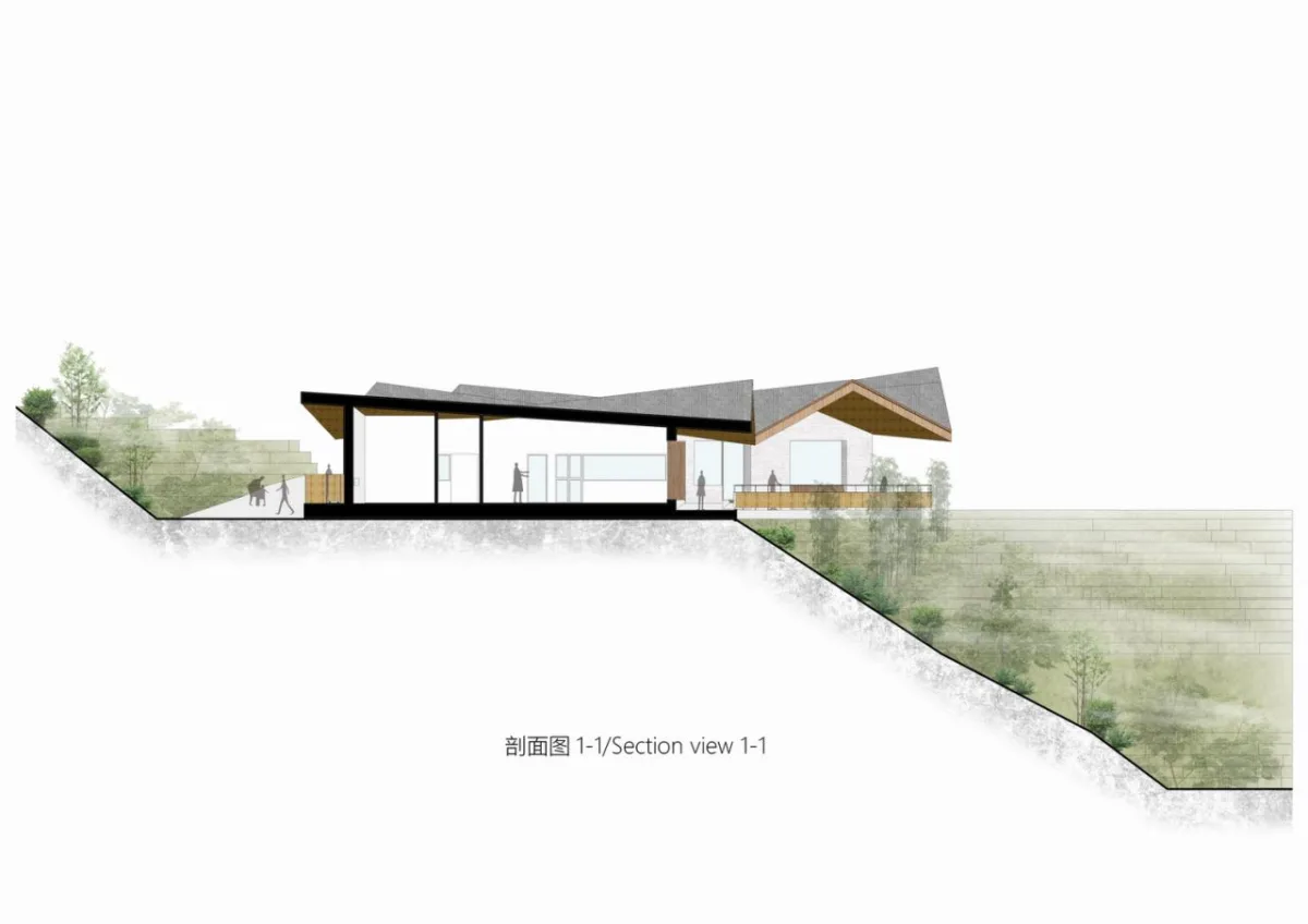 BIM建筑|在半山崖的废弃鸡棚，用峰峦“盖”一座共享工厂 / 时地建筑