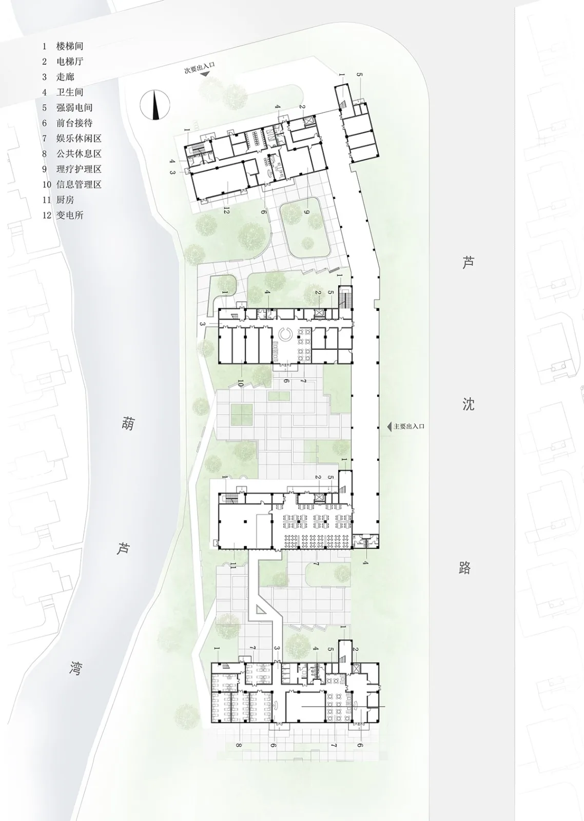 BIM建筑|赵巷康宁养护院建筑设计—这里欢迎自由的老灵魂 / 上海久利建筑事务所