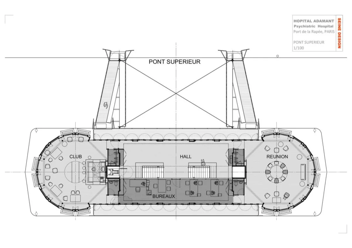 BIM建筑|巴黎精神病院Adamant / Seine Design