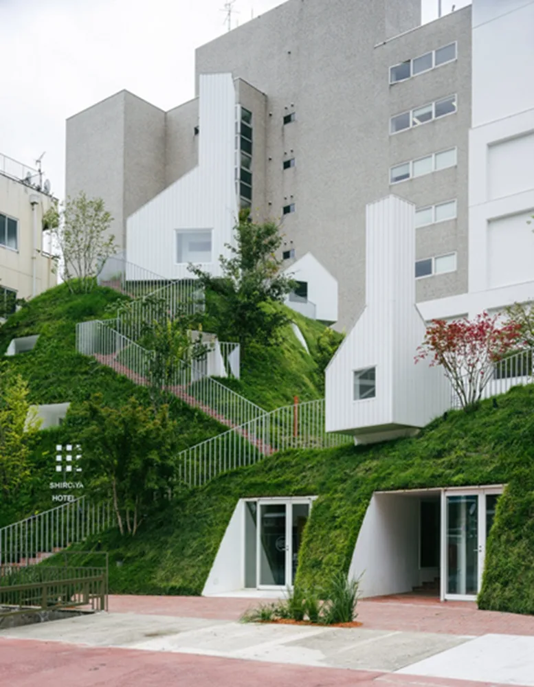 BIM建筑|藤本壮介为Shiroiya酒店增加巨大的中庭和青山