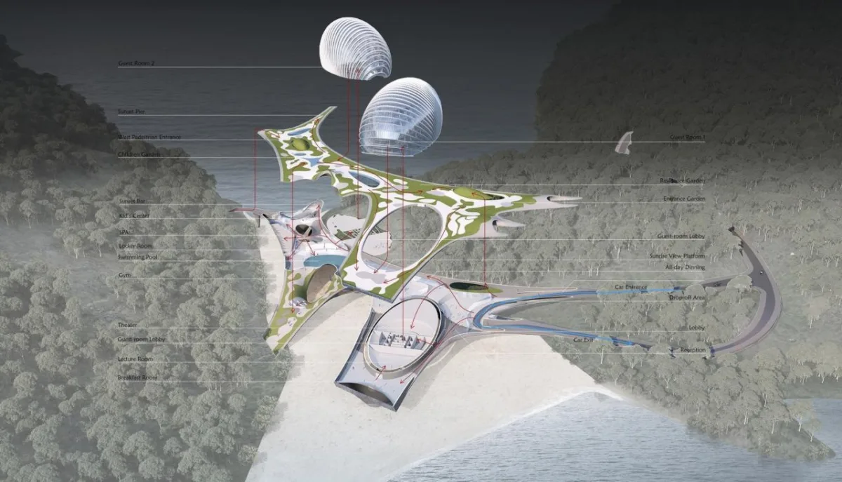 BIM建筑|海蛞蝓酒店 / SpActrum