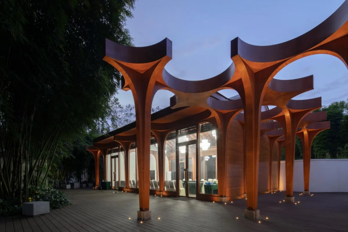 BIM建筑|中意文化艺术交流中心之中华馆 / aoe事建组