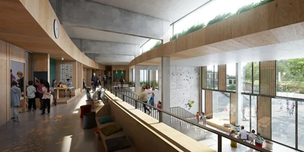 BIM建筑|亨宁·拉森建造屋顶可步行的学校