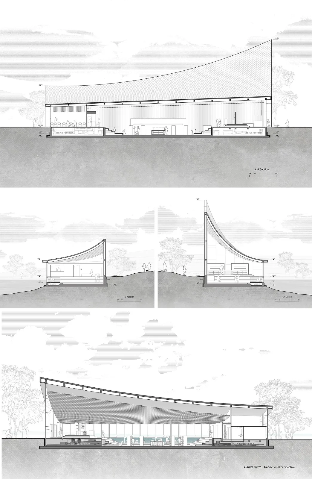 BIM建筑|成都兴隆湖中信书店 / MUDA 慕达建筑