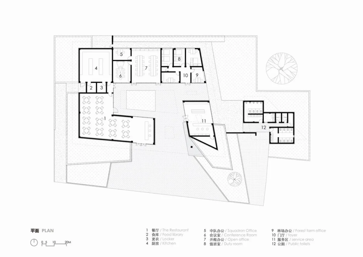 BIM建筑|无想山秋湖驿站 / 米思建筑