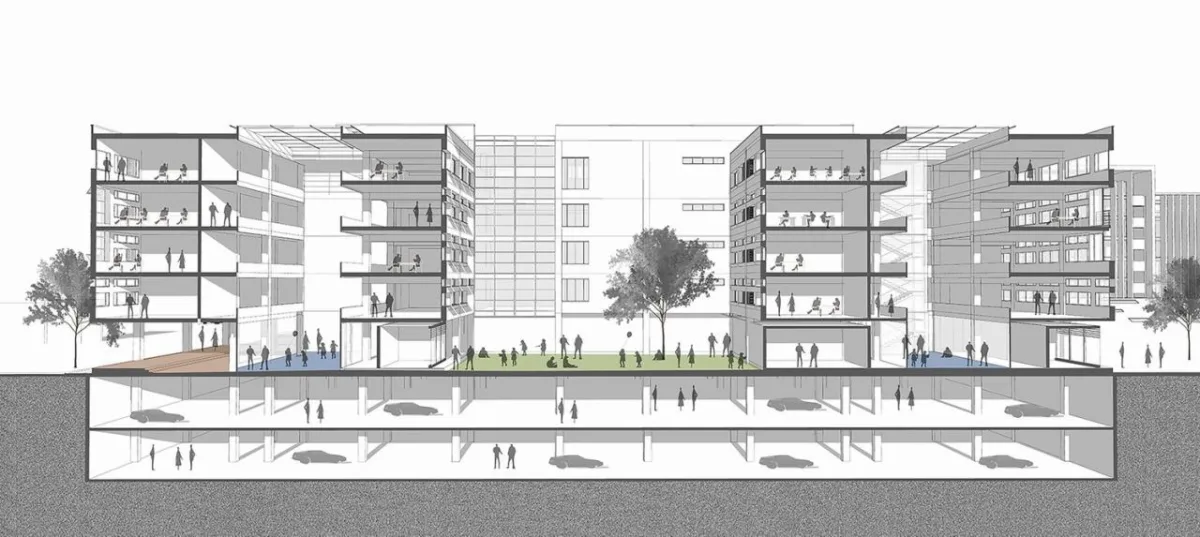 BIM建筑|“合”与“和” 厅、堂与庭：西安市航天城第一中学建筑设计 / 西安建筑科技大学建筑设计研究院