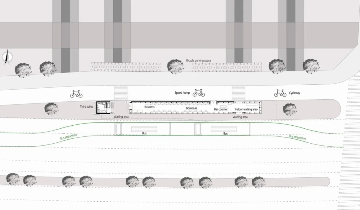 BIM建筑|有趣的等候：张家港高铁新城公交站台设计 / 中衡设计