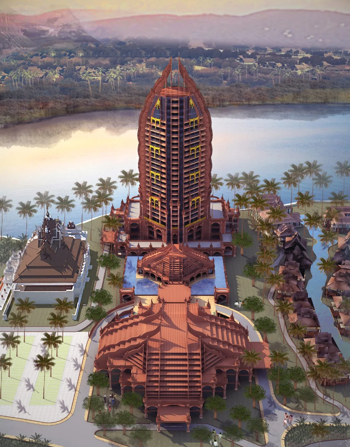 BIM建筑|雨林里的“繁花”：西双版纳景兰国际会议度假酒店 / 纲亚建筑+本土实践(广州）