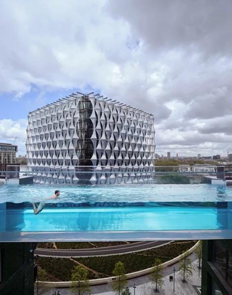 BIM建筑|伦敦建造天空游泳池